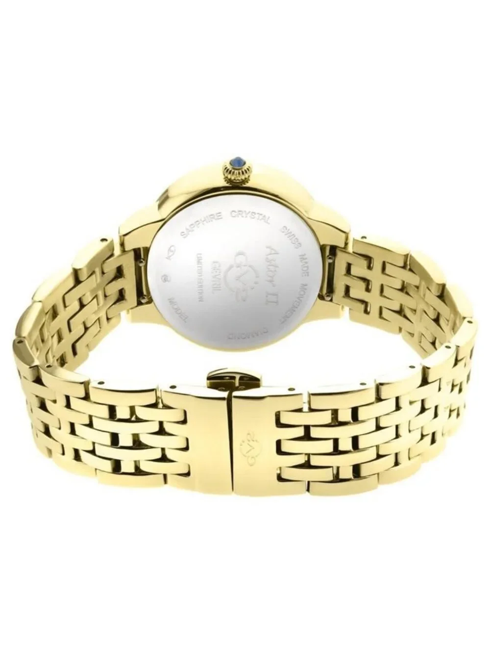 NWT Gv2 By Gevril Astor II Mother of Pearl Dial Ladies Watch